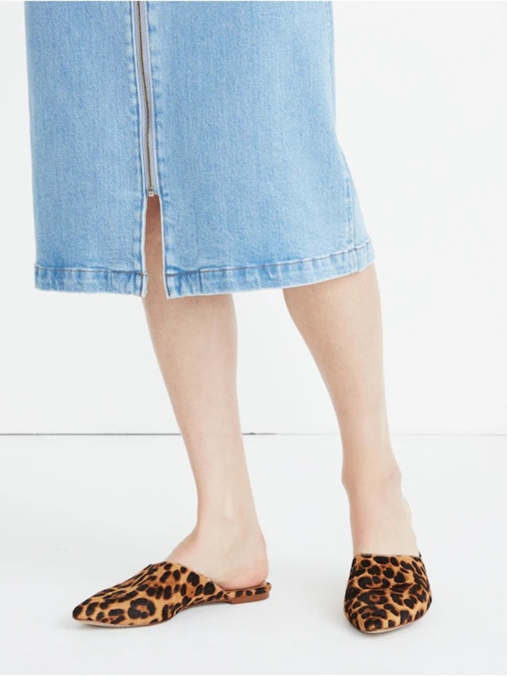 Madewell Leopard-Print Pointed-Toe Mule